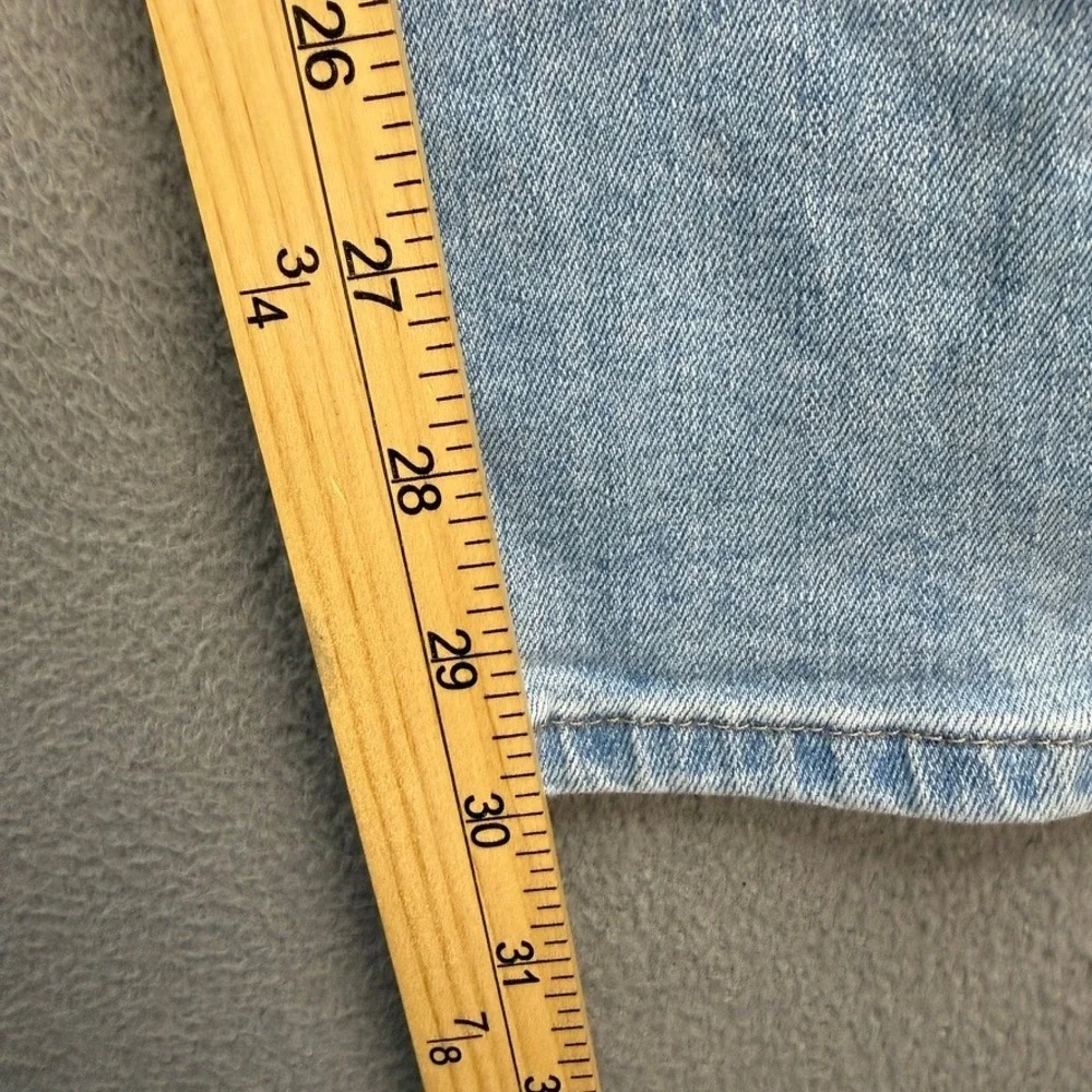 Hollister Epic Flex Straight Jeans Men 30x32 (FIT 32x30) Light Wash Blue Denim
